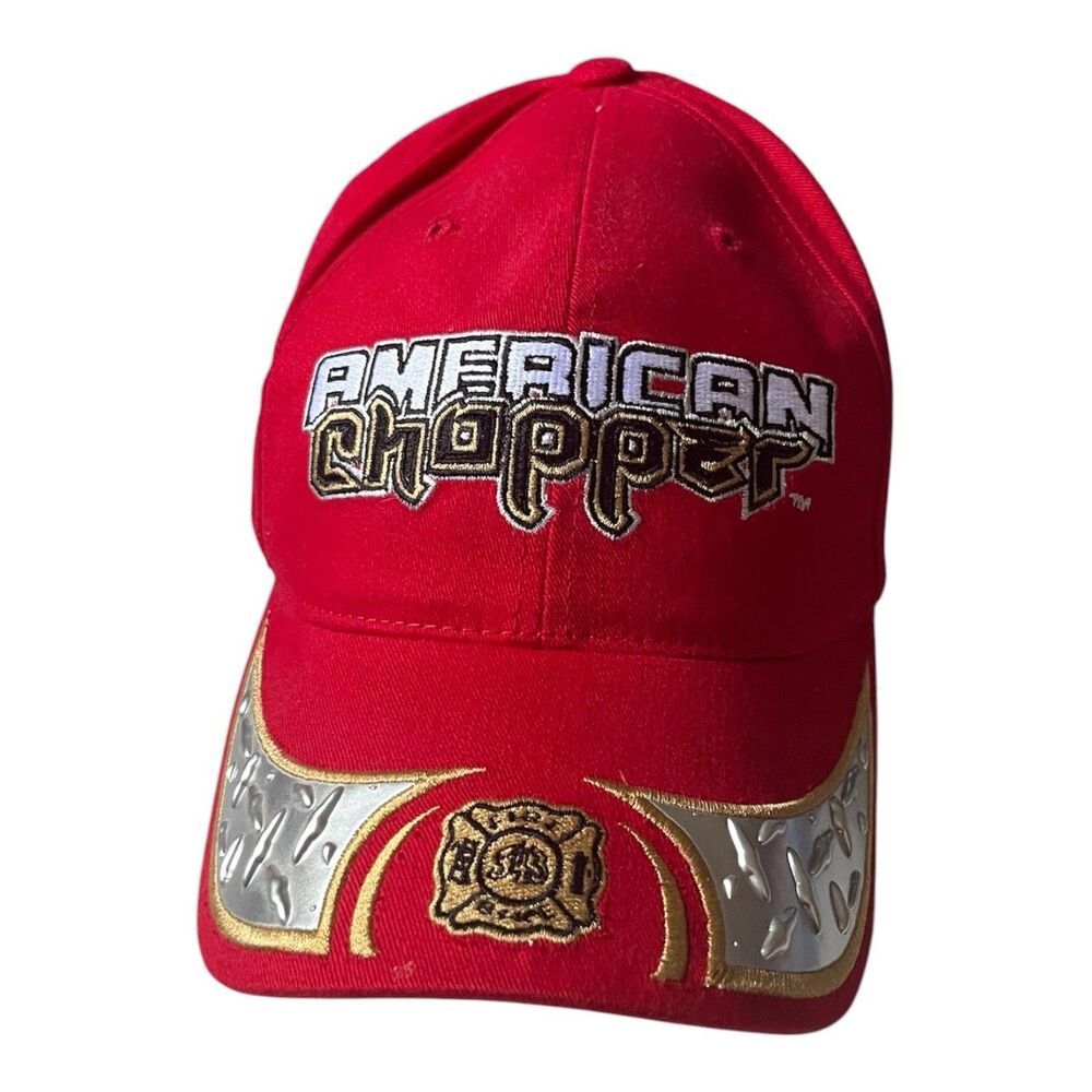 Vintage American Chopper Fire Bike Hat Cap 9/11 Never Forget 343 One Size 2003